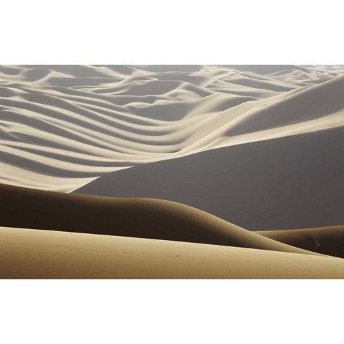 China, Badain Jaran Abstract of desert shapes